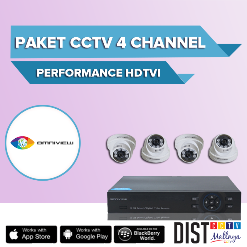 Paket CCTV Omniview 4 Channel Perfomance HDTVI