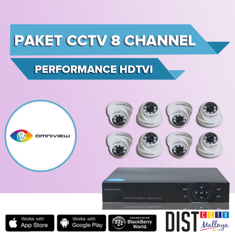 Paket CCTV Omniview 8 Channel Perfomance HDTVI