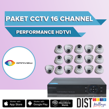 Paket CCTV Omniview 16 Channel Perfomance HDTVI