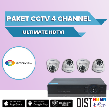 Paket CCTV Omniview 4 Channel Ultimate HDTVI