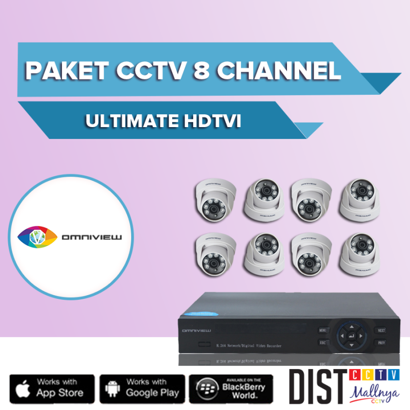 Paket CCTV Omniview 8 Channel Ultimate HDTVI