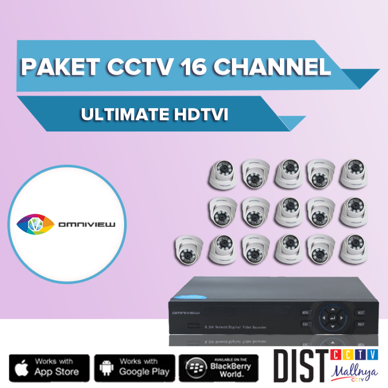 Paket CCTV Omniview 16 Channel Ultimate HDTVI