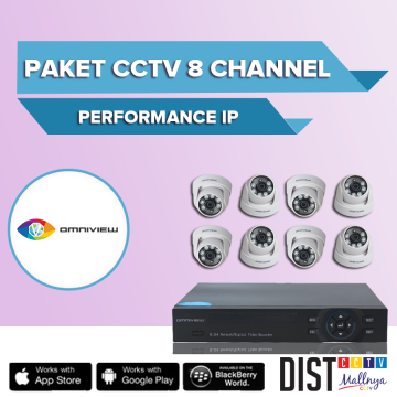 Paket CCTV Omniview 8 Channel Performance IP