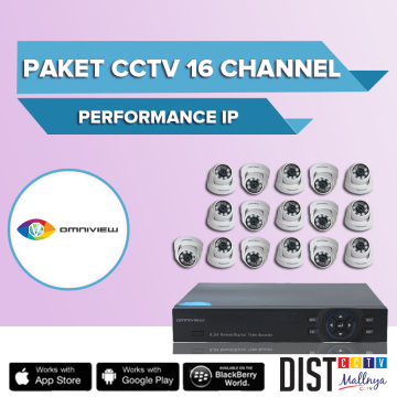 Paket CCTV Omniview 16 Channel Performance IP