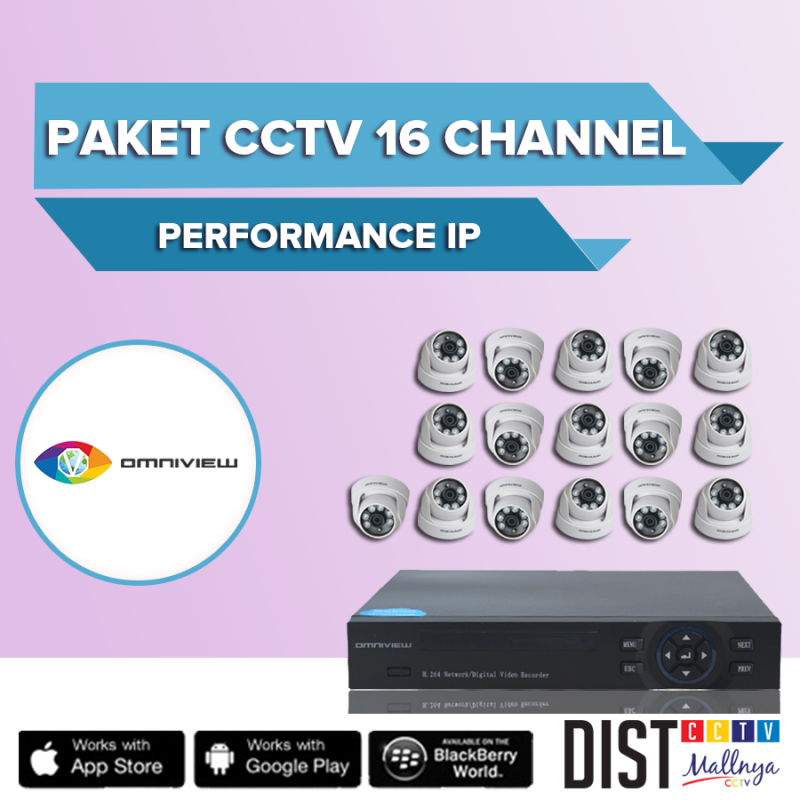 Paket CCTV Omniview 16 Channel Performance IP Paket CCTV Omniview 16 Channel Performance IP