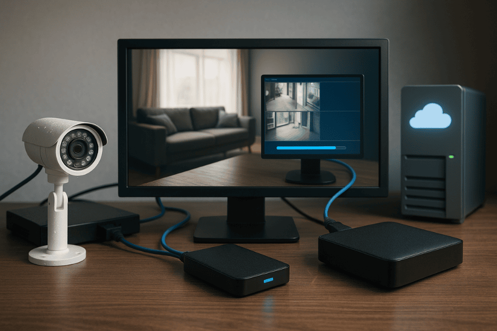 Inilah cara menyimpan rekaman IP CCTV ke Cloud atau hard drive