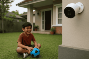 Khawatir anak kita sering main di luar sendiri? Pasang CCTV segera agar bikin kita tenang