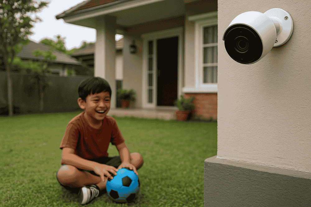 Khawatir anak kita sering main di luar sendiri? Pasang CCTV segera agar bikin kita tenang