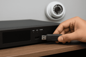 Inilah cara download rekaman CCTV ke flashdisk!