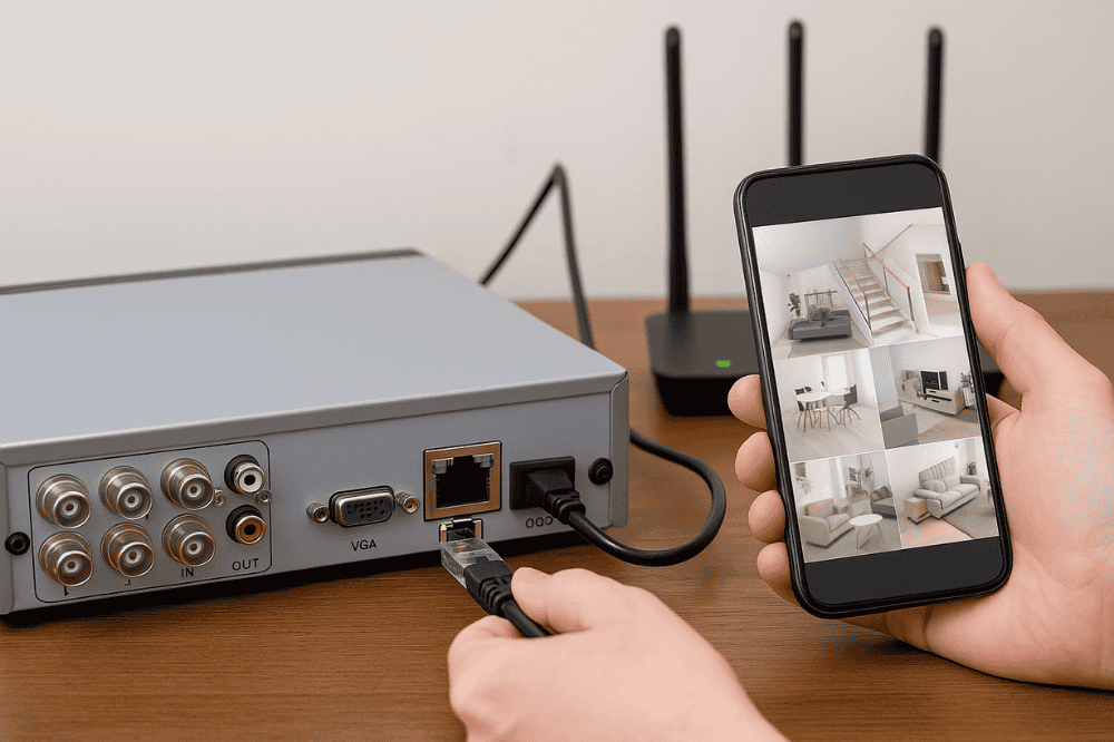 Inilah cara menghubungkan DVR ke internet agar bisa dilihat dari HP