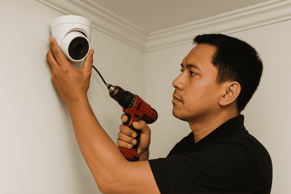 Teknisi DISTCCTV siap pasang cepat rapih!