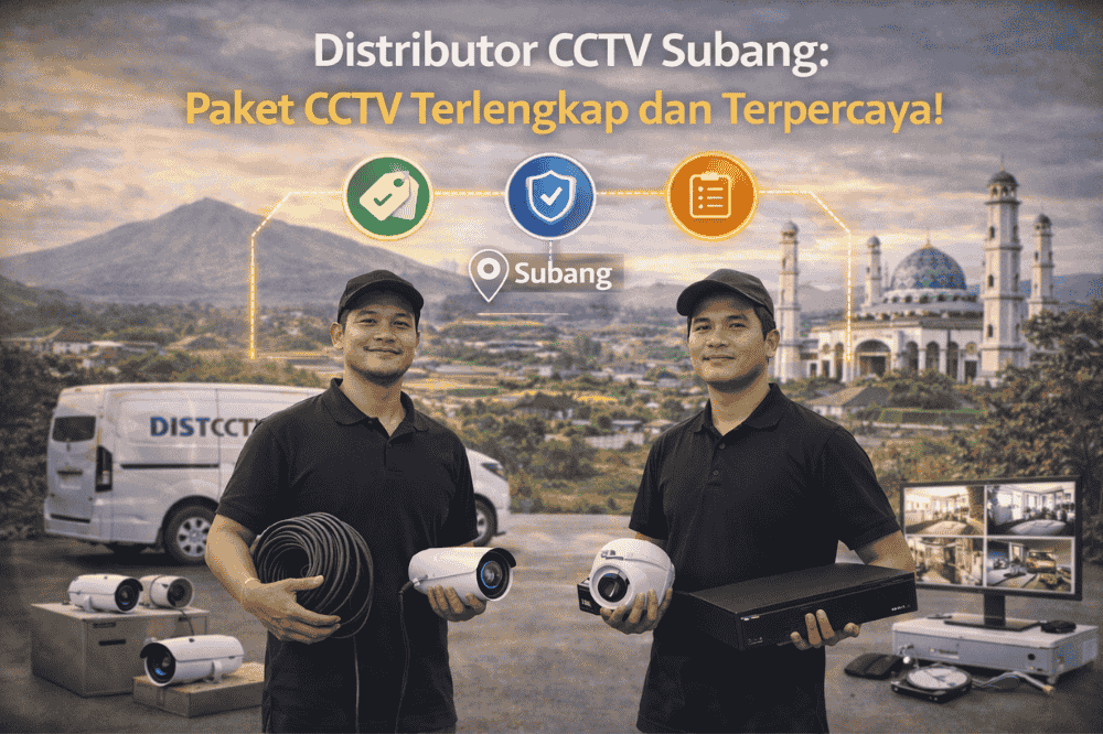 Distributor CCTV Subang, paket CCTV terlengkap dan terpercaya