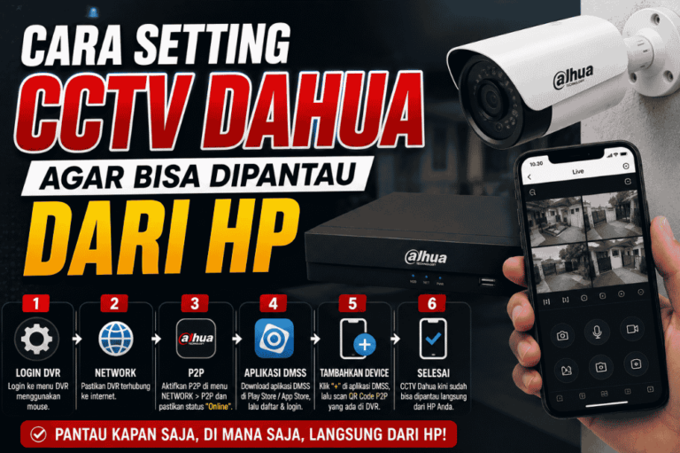 Cara setting CCTV Dahua agar bisa dipantau dari HP