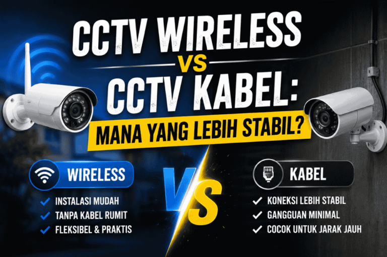 Mana yang lebih stabil antara CCTV Wireless dengan CCTV Kabel? Ini penjelasannya!