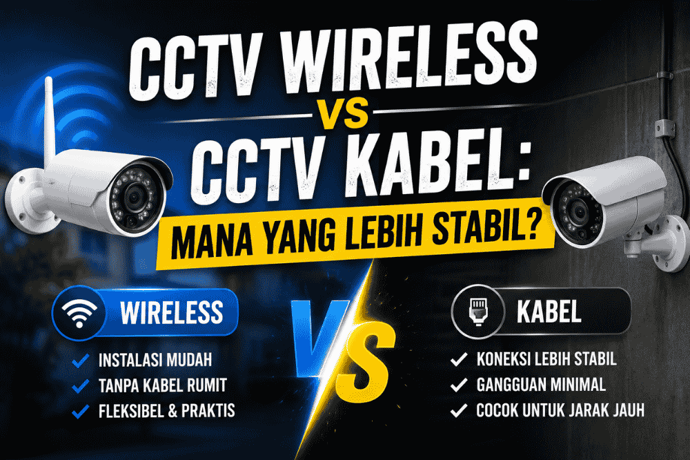 Mana yang lebih stabil antara CCTV Wireless dengan CCTV Kabel? Ini penjelasannya!