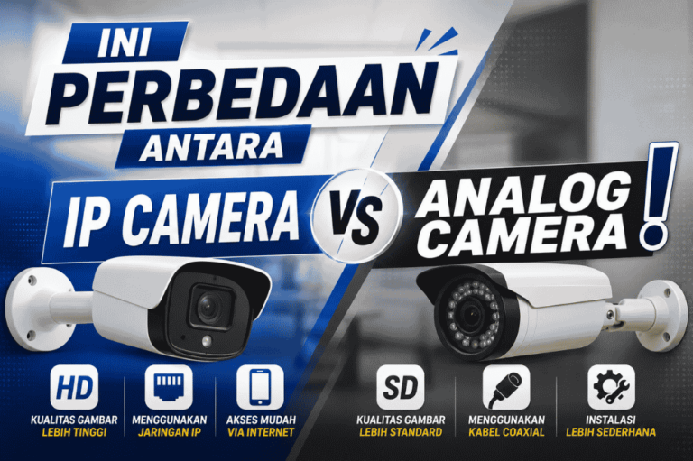 Inilah perbedaan antara IP Camera dan Analog Camera!