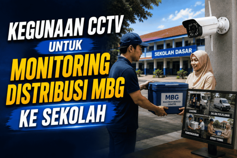 Kegunaan CCTV untuk monitoring distribusi MBG ke sekolah