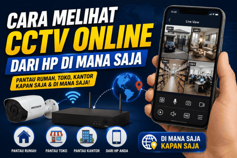 Inilah cara melihat CCTV Online dari HP dimana saja!