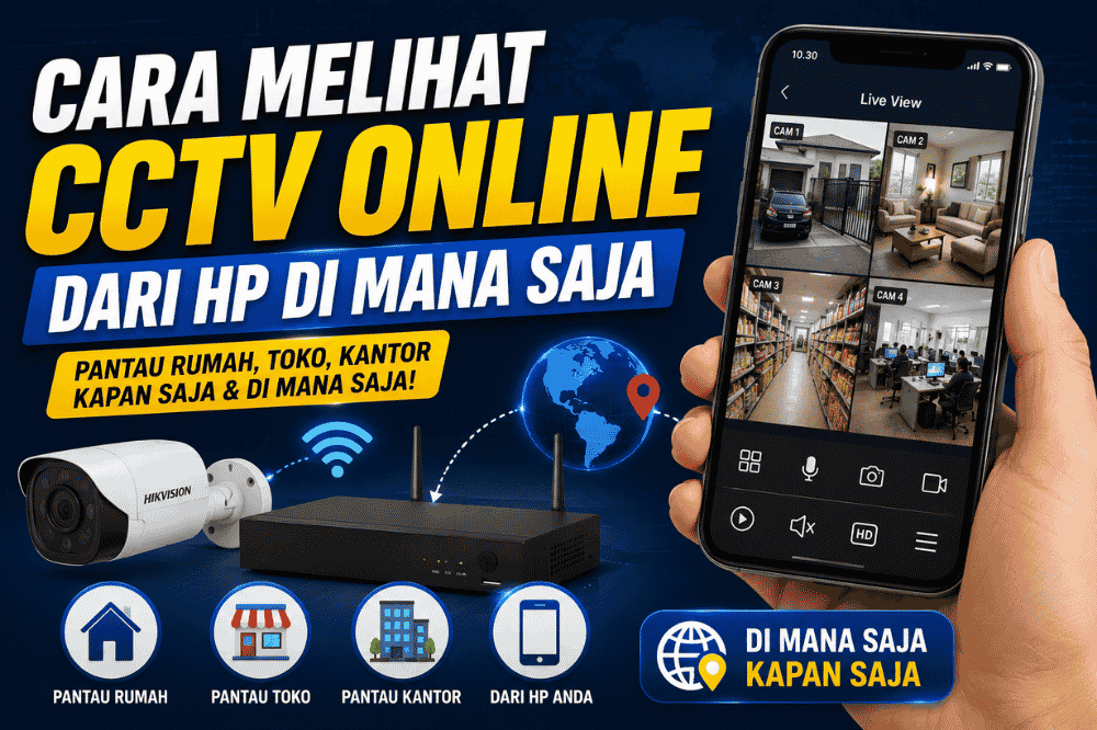 Inilah cara melihat CCTV Online dari HP dimana saja!
