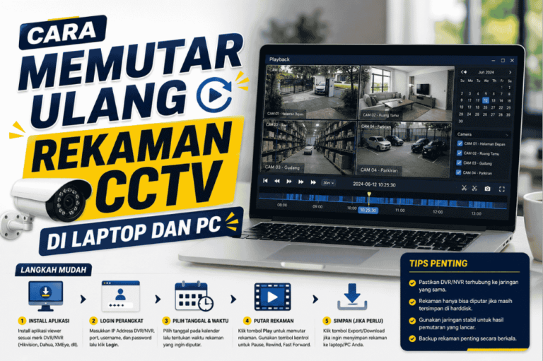 Inilah cara memutar ulang rekaman CCTV di laptop dan PC