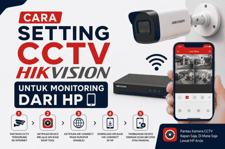 Inilah cara setting CCTV Hikvision untuk monitoring dari HP