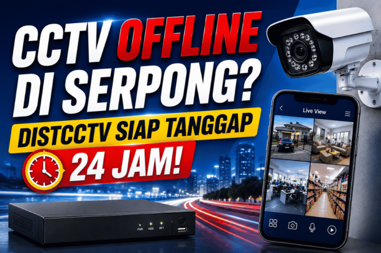 CCTV offline untuk daerah serpong? DISTCCTV siap tanggap 24 jam!