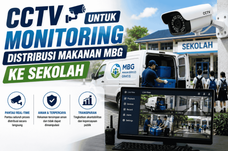 Inilah CCTV untuk monitoring distribusi makanan MBG ke sekolah!