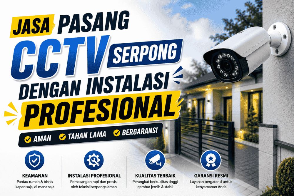 Cari jasa pasang CCTV serpong dengan instalasi profesional? DISTCCTV Solusinya!