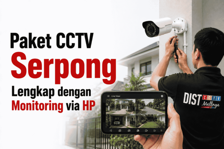 Paket CCTV Serpong lengkap dengan monitoring Via HP