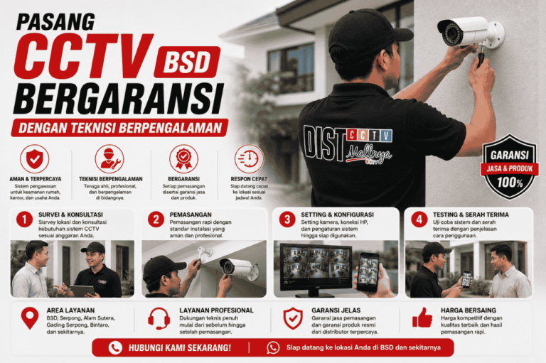 pasang cctv bergaransi dengan teknisi berpengalaman? DISTCCTV Solusinya!