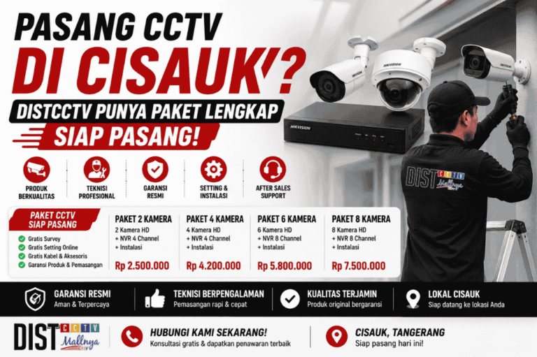 Pasang cctv di cisauk? DISTCCTV punya paket lengkap siap pasang!