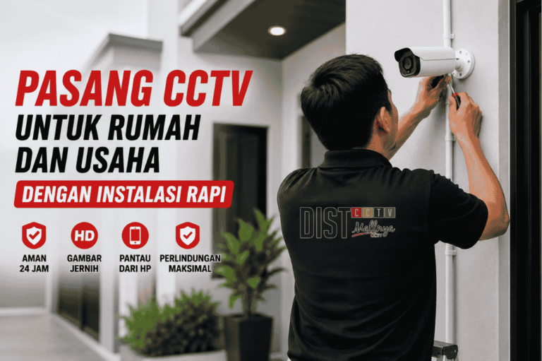 Pasang CCTV untuk rumah dan usaha dengan instalasi
