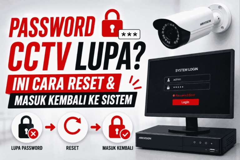 Password CCTV lupa ini cara reset masuk kembali ke sistem