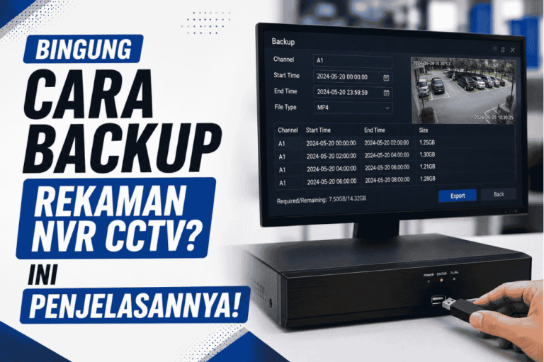 Bingung cara backup rekaman NVR CCTV? Ini Penjelasannya!