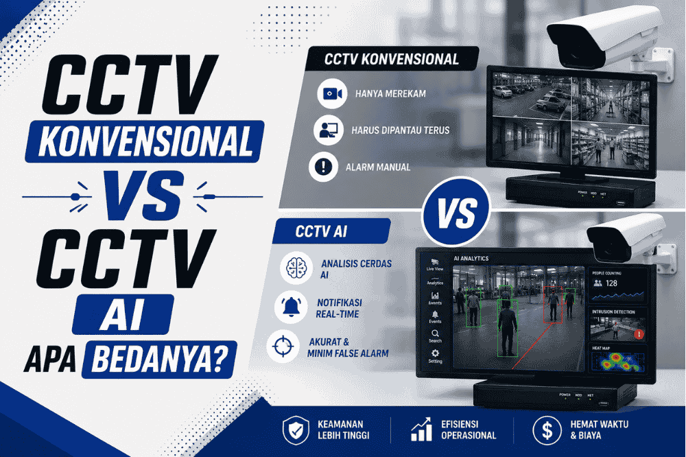 CCTV Konvensional Vs CCTV AI : Apa Bedanya? Ini penjelasannya!