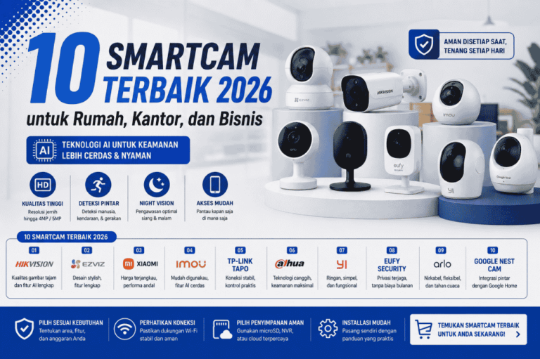 10 Smartcam terbaik 2026 untuk rumah, kantor dan bisnis