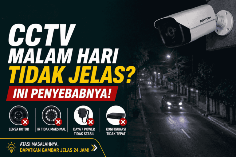 CCTV malam hari tidak jelas? Ini penyebabnya!