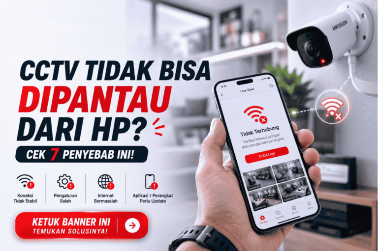 CCTV tidak bisa dipantau dari HP? Cek 7 penyebab ini!