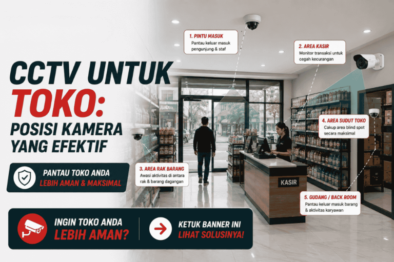 CCTV untuk toko : Posisi kamera yang efektif untuk keamanan