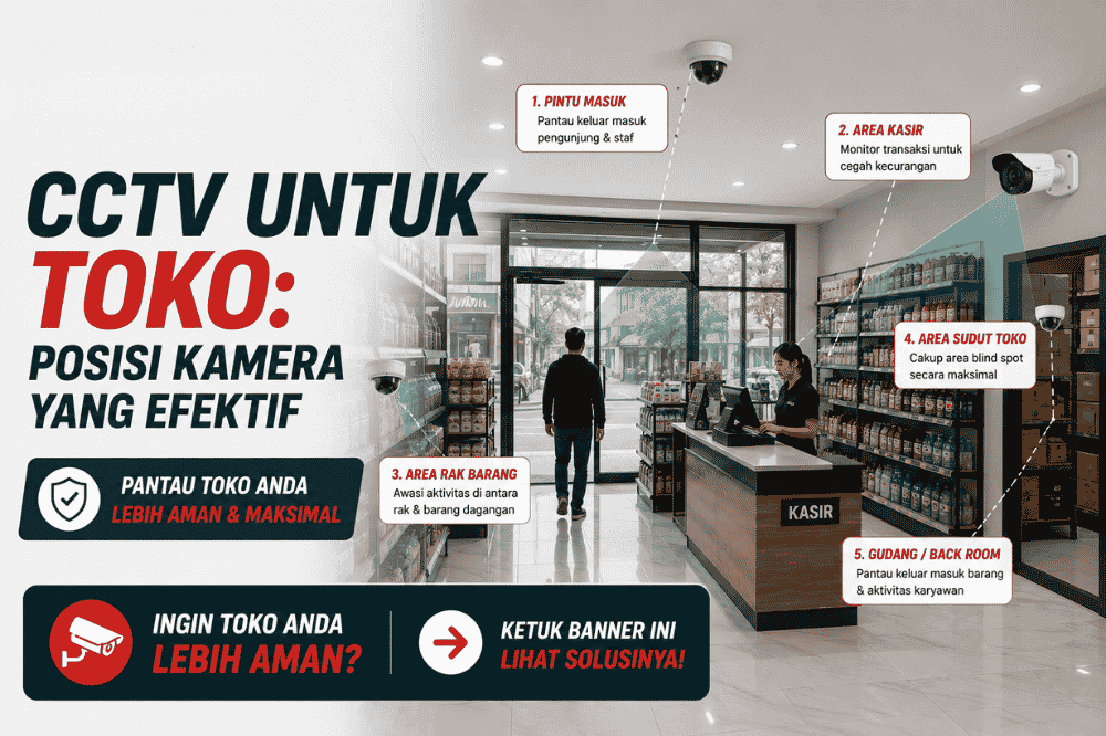 CCTV untuk toko : Posisi kamera yang efektif untuk keamanan