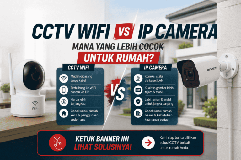 CCTV Wifi Vs IP Camera : Mana yang lebih cocok untuk rumah