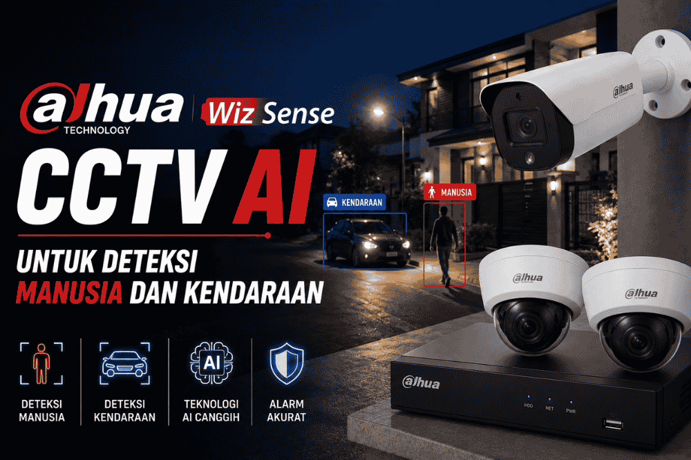 Dahua wizsense CCTV AI Untuk Deteksi Manusia dan Kendaraan