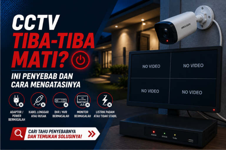 CCTV tiba-tiba mati ini penyebab dan cara mengatasinya