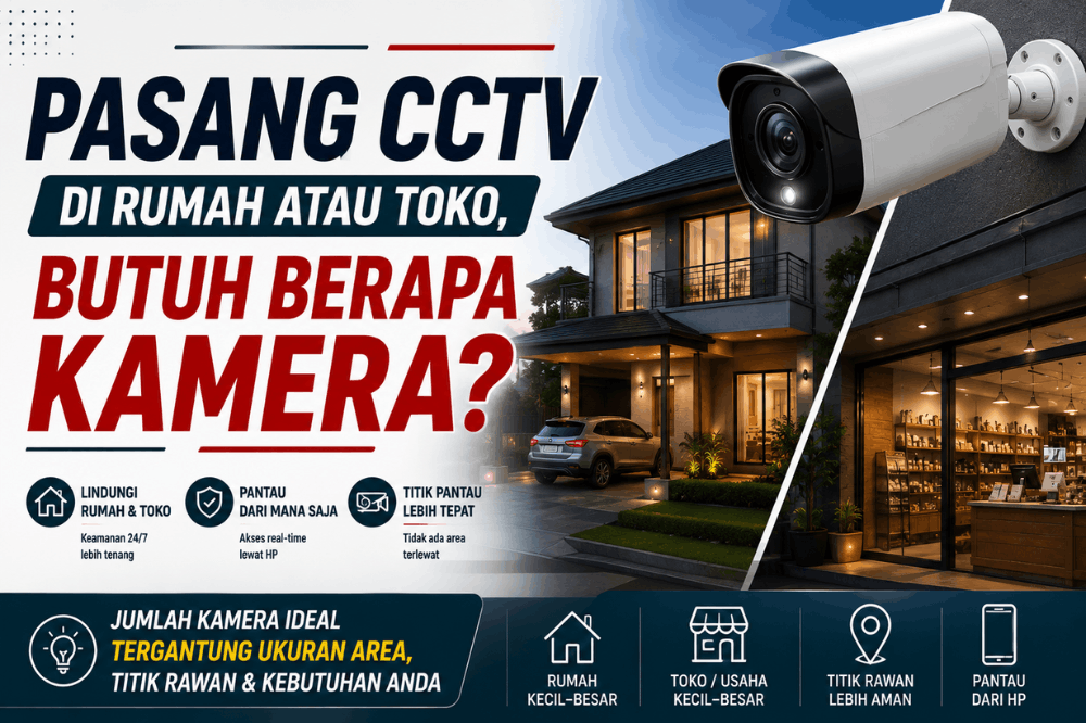 pasang CCTV di rumah atau toko butuh berapa kamera