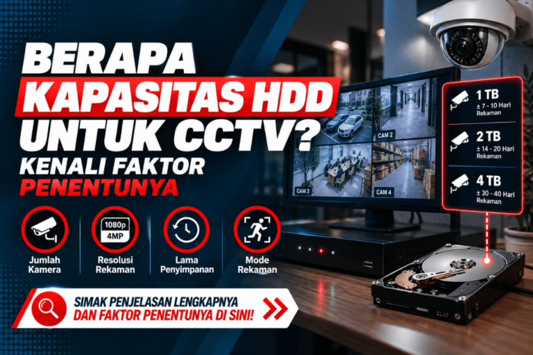 berapa kapasitas HDD untuk CCTV kenali faktor penentunya