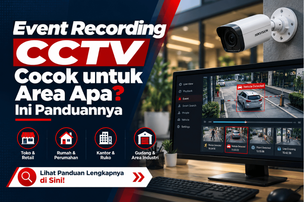 event recording CCTV cocok untuk area apa ini panduannya
