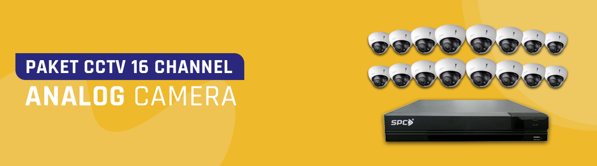 Paket CCTV 16 Channel Analog - Distributor CCTV Mallnya CCTV