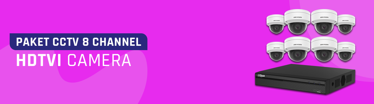 Paket CCTV 8 Channel HDTVI - Distributor CCTV Mallnya CCTV