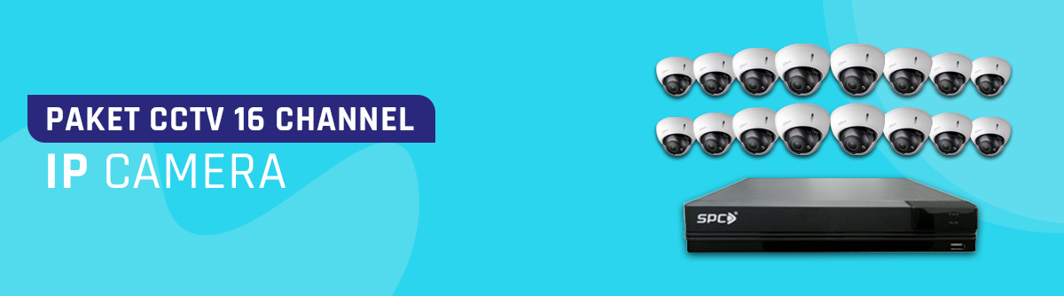 Paket CCTV 16 Channel IP Camera - Distributor CCTV Mallnya CCTV