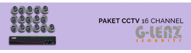 Paket CCTV 16 Channel G-Lenz